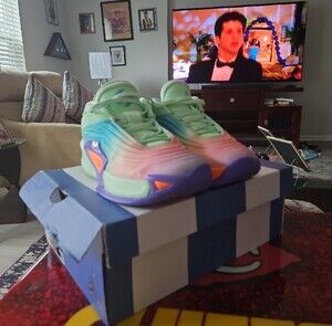 Jordan Women’s Sneakers Mint Green Pink Purple Orange Accents